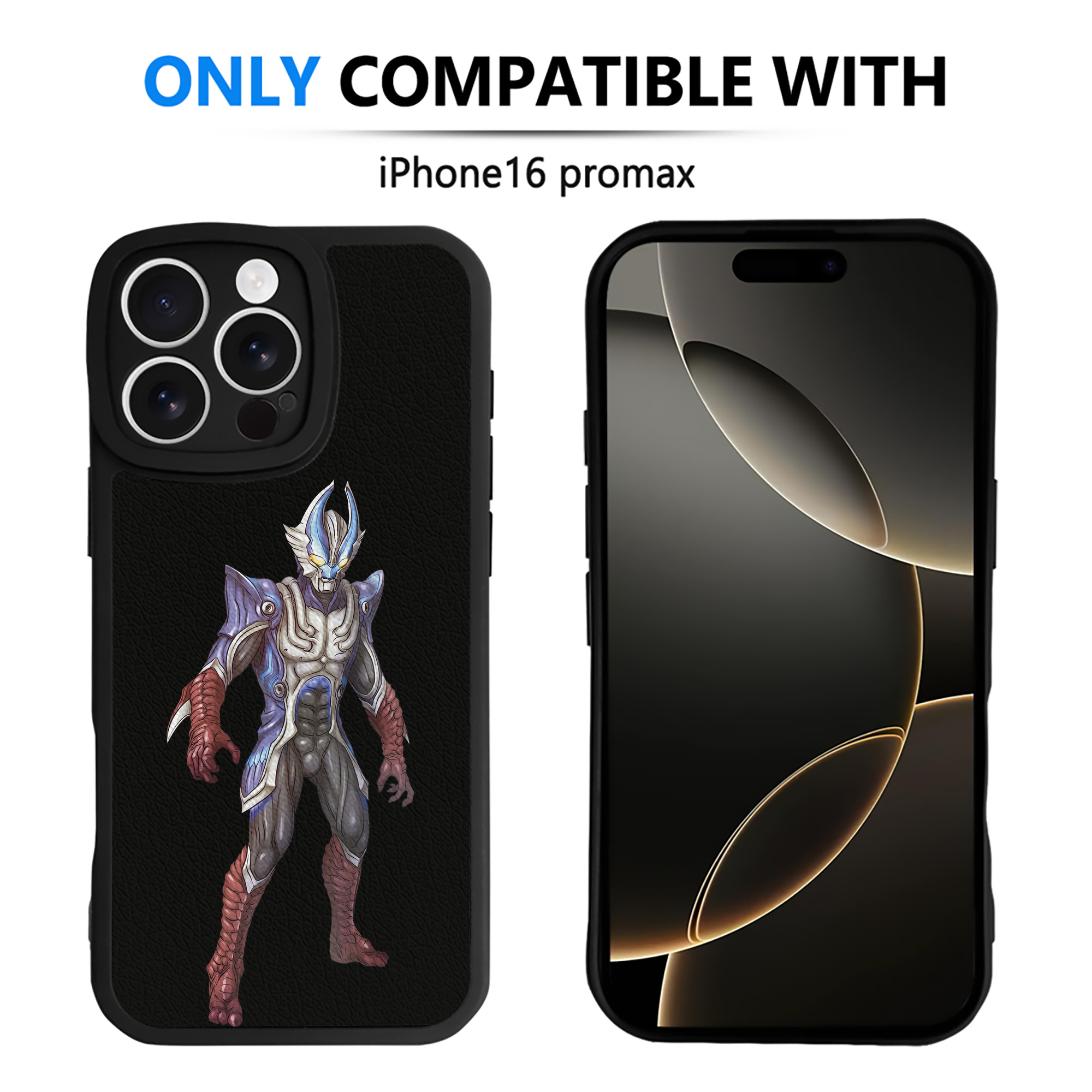 （画像用） ウルトラマン Ultraman 【iPhone 16シリーズ対応】シリコンスマホケース（レザー調） 材質：シリコン